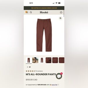 Men's All-Rounder Pants - Brown